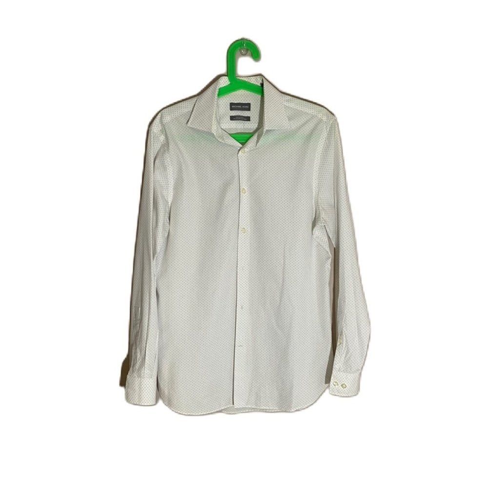 Micheal Kors Dress shirt Size Medium M Men's Slim Fit 100% cotton